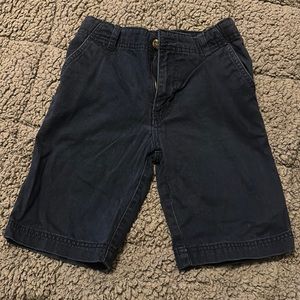 Boy size 8 faded glory cargo shorts navy blue- uniform approved-adjustable waist